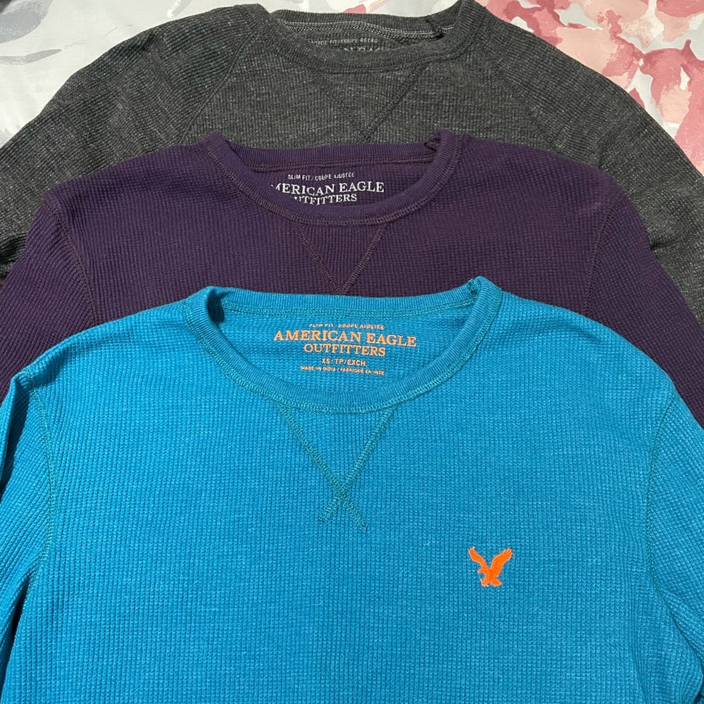 American Eagle Long Sleeve Henleys